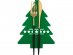 Green Xmas tree cutlery holder, party accessories