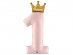 Princess foil μπαλόνι με τον αριθμό 1 σε ροζ χρώμα 102εκ