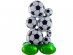 Tower of footballs self standing super shape foil balloon