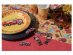 Wooden confetti for table decoration in a Fire Department theme party
