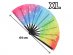 Extra large fabric fan with the rainbow colors