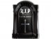 RIP Happy Birthday shaped paper plates 8pcs