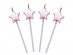 Rose gold stars birthday cake candles 4pcs
