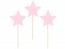 Pink stars decorative picks 6pcs