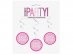 Pink birthday glitz hanging swirl decorations 3pcs