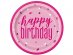 Pink birthday glitz large paper plates 8pcs
