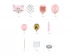 DIY balloon kit with the pink cat theme for party decoration