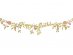 Rose and gold floral Happy Birthday garland 130cm