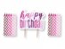 Pink birthday cake candles and decorative Happy Birthday candle 13pcs