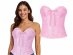 Pink corset with relief design M/L