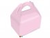 Pink small paper lunch boxes 6pcs