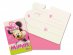 Pink Minnie party invitations 6pcs