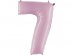 Large foil balloon number 7 in pink color 100cm