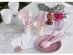 Reusable spoons in pink pastel color