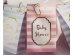 Pink and White Stripes baby shower paper treat bags for candy bar