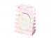 Ροζ ριγέ Baby Shower πολυτελή σακουλάκια για κέρασμα