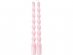 Pink swirl candles 2pcs