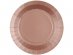 Large paper plates in rose gold color 10pcs