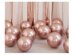 Small rose gold latex balloons for balloon air-filled decorations.