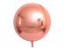 Globe small balloon in mirror rose gold color 25cm