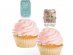 Rustic Wedding διακοσμητικά toppers για cupcakes 12τμχ