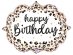 Satin leopard Happy Birthday super shape foil μπαλόνι 69εκ