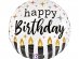 Satin birthday candle foil μπαλόνι διακόσμηση για πάρτυ γενεθλίων 46εκ