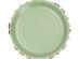 Sauge green πράσινα μεγάλα χάρτινα πιάτα με χρυσοτυπία 8τμχ