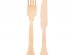 Wooden cutlery kit with forks and knives