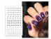 Set of silver nail stickers