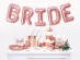 Paper cupa in rose gold metallic color for a bachelorette party theme