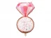 She Said Yes pink ring shaped foil balloon 72cm