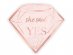 She Said Yes pink diamond shaped napkins 12pcs