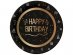 Shining Glam Happy Birthday large paper plates 8pcs