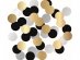 Black, gold and silver table confetti 100pcs