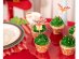 Διακοσμητικά περιτυλίγματα για cupcakes με θέμα τον σιμιγδαλένιο για τα Χριστούγεννα