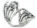 Skeleton metallic ring
