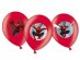 Spiderman red latex balloons 6pcs