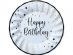 Stars Happy Birthday large paper plates 8pcs