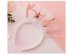 White plastic headband for the bride with white tulle and rose gold letters