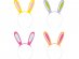 Bunny ear headbands 4pcs