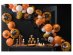 Balloon garland with the Haunted House theme for a Halloween theme party