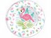 Summer flamingo large paper plates 8pcs
