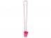 Fucshia bead necklave with a shot glass with white Team Bride print for a bachelorette party