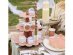 Decorative swirl candles in terracotta color for candle holders