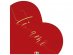 Ti Amo χαρτοπετσέτες σε σχήμα καρδιάς 16τμχ