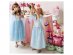 Self standing foil balloon in the shape of a castle for a princess theme party