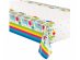 Plastic tablecover with Llamaa, cactus and balloons print