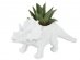 Triceratops white decorative pot 10cm x 214cm