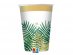 Tropical leaves paper cups 8pcs